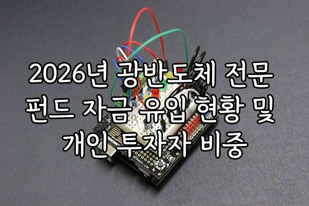 2026년 광반도체 전문 펀드 자금 유입 현황 및 개인 투자자 비중
