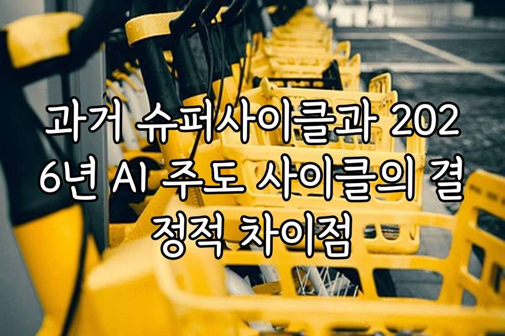 과거 슈퍼사이클과 2026년 AI 주도 사이클의 결정적 차이점