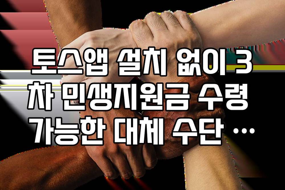 토스앱 설치 없이 3차 민생지원금 수령 가능한 대체 수단 정리