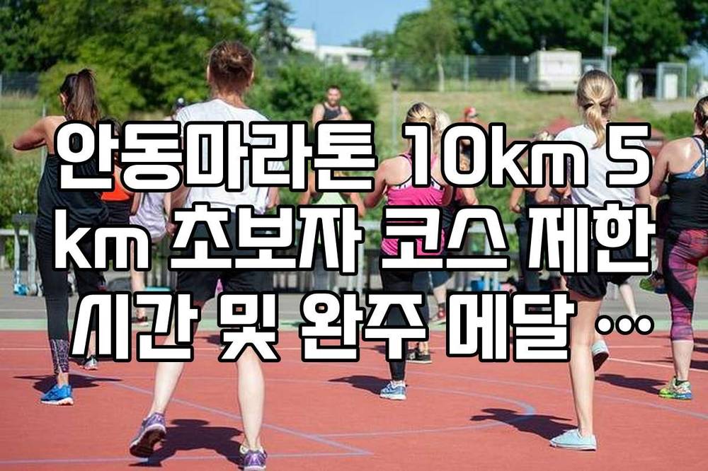안동마라톤 10km 5km 초보자 코스 제한 시간 및 완주 메달 디자인