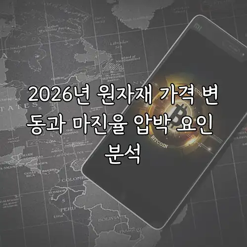 2026년 원자재 가격 변동과 마진율 압박 요인 분석