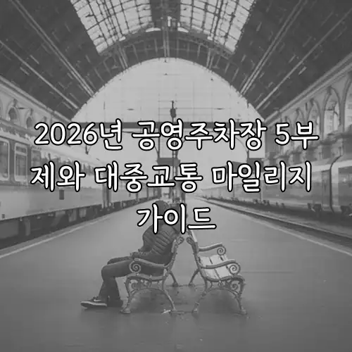 2026년 공영주차장 5부제와 대중교통 마일리지 가이드