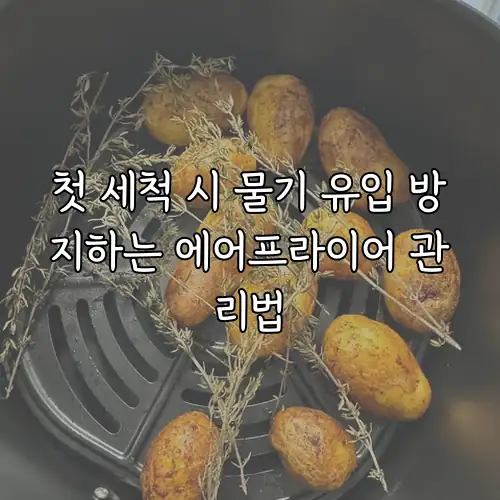 첫 세척 시 물기 유입 방지하는 에어프라이어 관리법