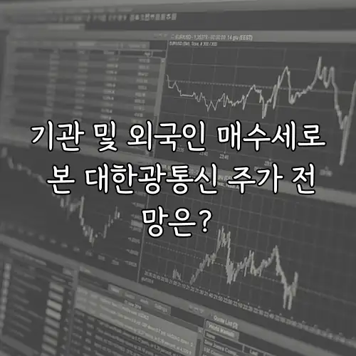 기관 및 외국인 매수세로 본 대한광통신 주가 전망은?