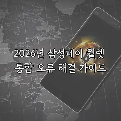2026년 삼성페이 월렛 통합 오류 해결 가이드