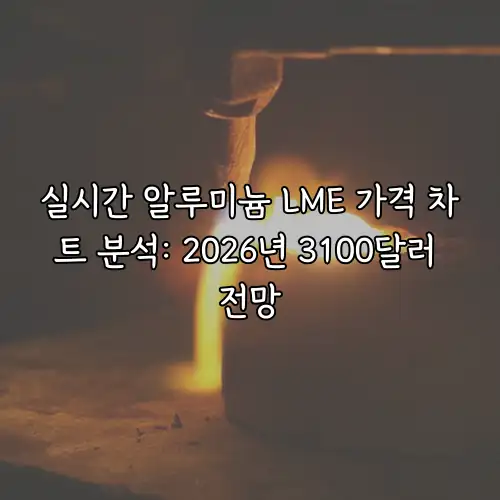 실시간 알루미늄 LME 가격 차트 분석: 2026년 3100달러 전망