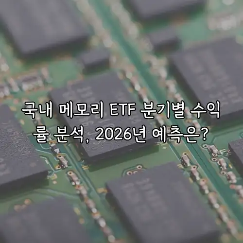 국내 메모리 ETF 분기별 수익률 분석, 2026년 예측은?