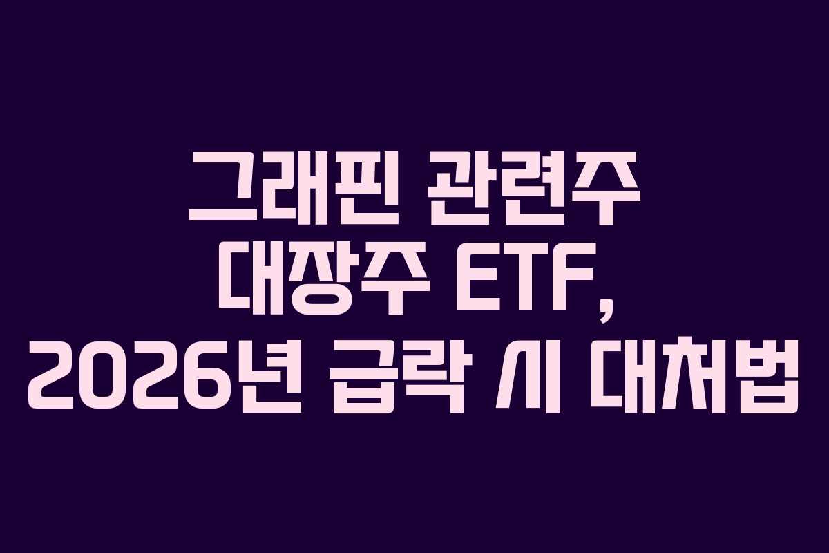 그래핀-관련주-대장주-ETF,-2026년-급락-시-대처법
