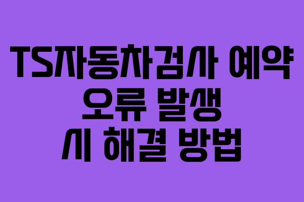 TS자동차검사-예약-오류-발생-시-해결-방법
