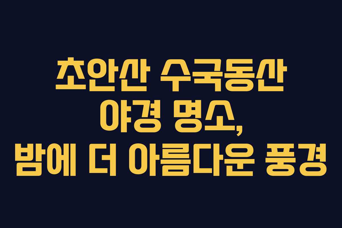 초안산-수국동산-야경-명소,-밤에-더-아름다운-풍경